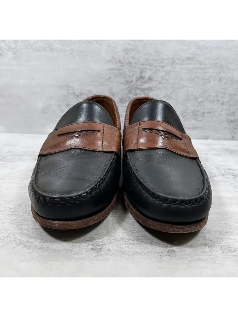 Allen Edmonds Rye NY Braided Penny Loafers - Men's Size 8.5 3E Wide